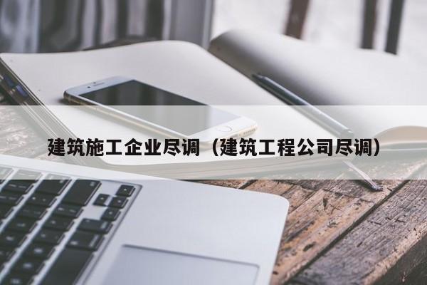 KAIYUN体育-建筑施工企业尽调（建筑工程公司尽调）